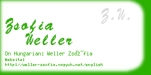 zsofia weller business card